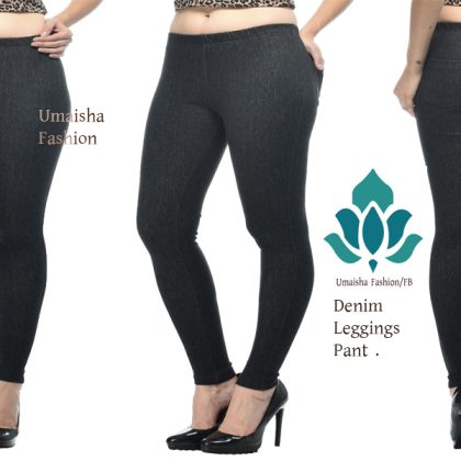 Denim Leggings Ties Pant For Woman.